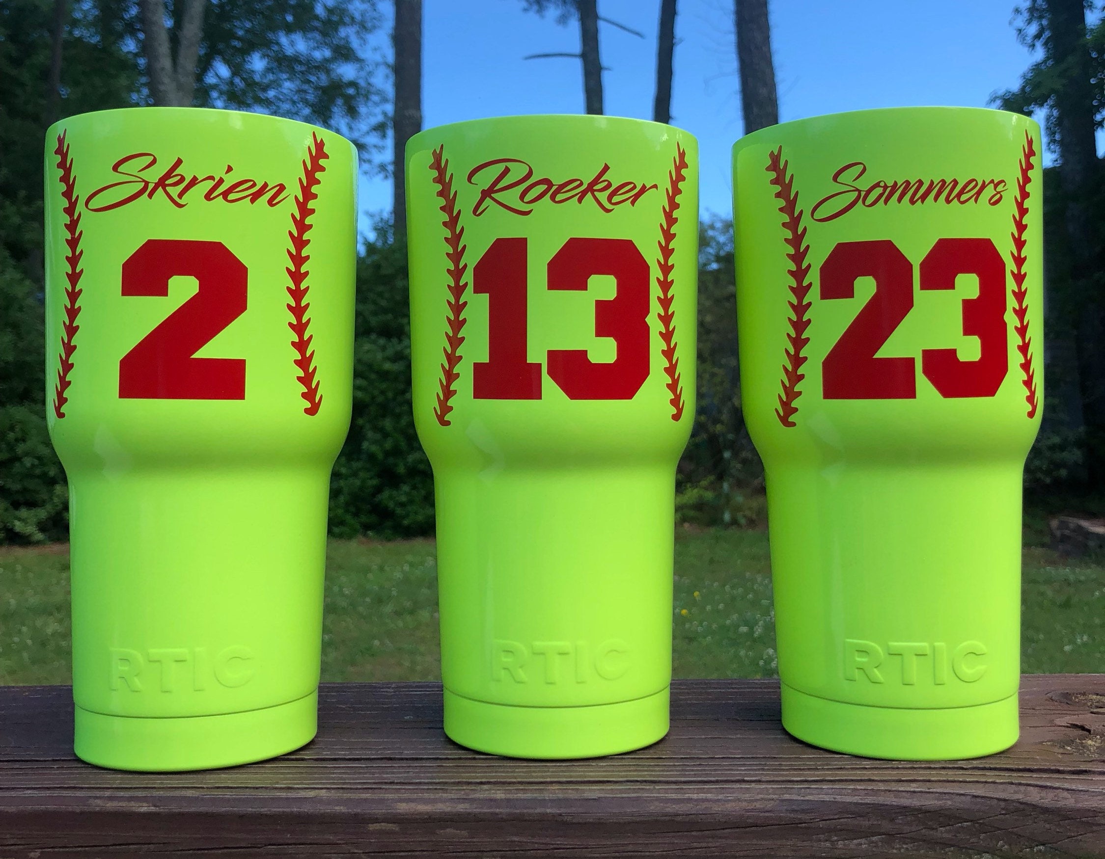 Baseball & Softball Tumbler YETI / RTIC / OZARK Coach Etsy