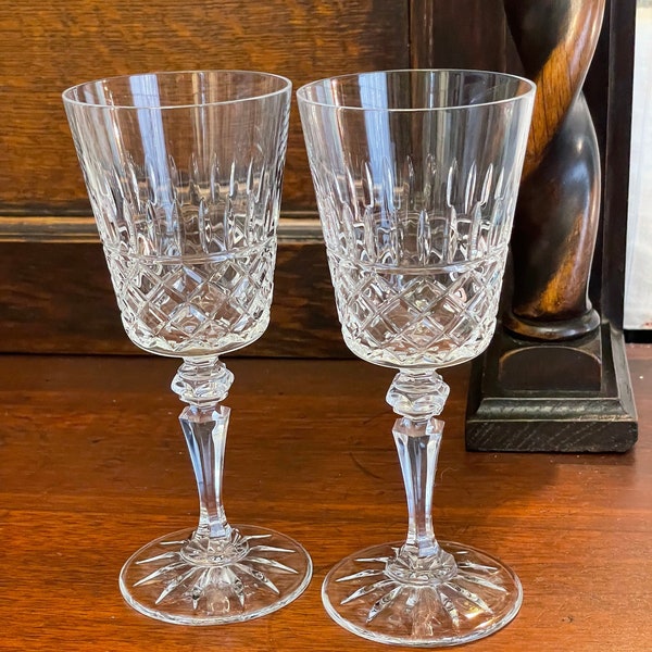 Galway Crystal Wine Glasses Etsy