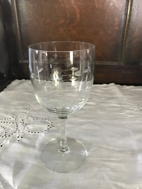 Princess House Heritage Pair Of Water Glasses Etsy