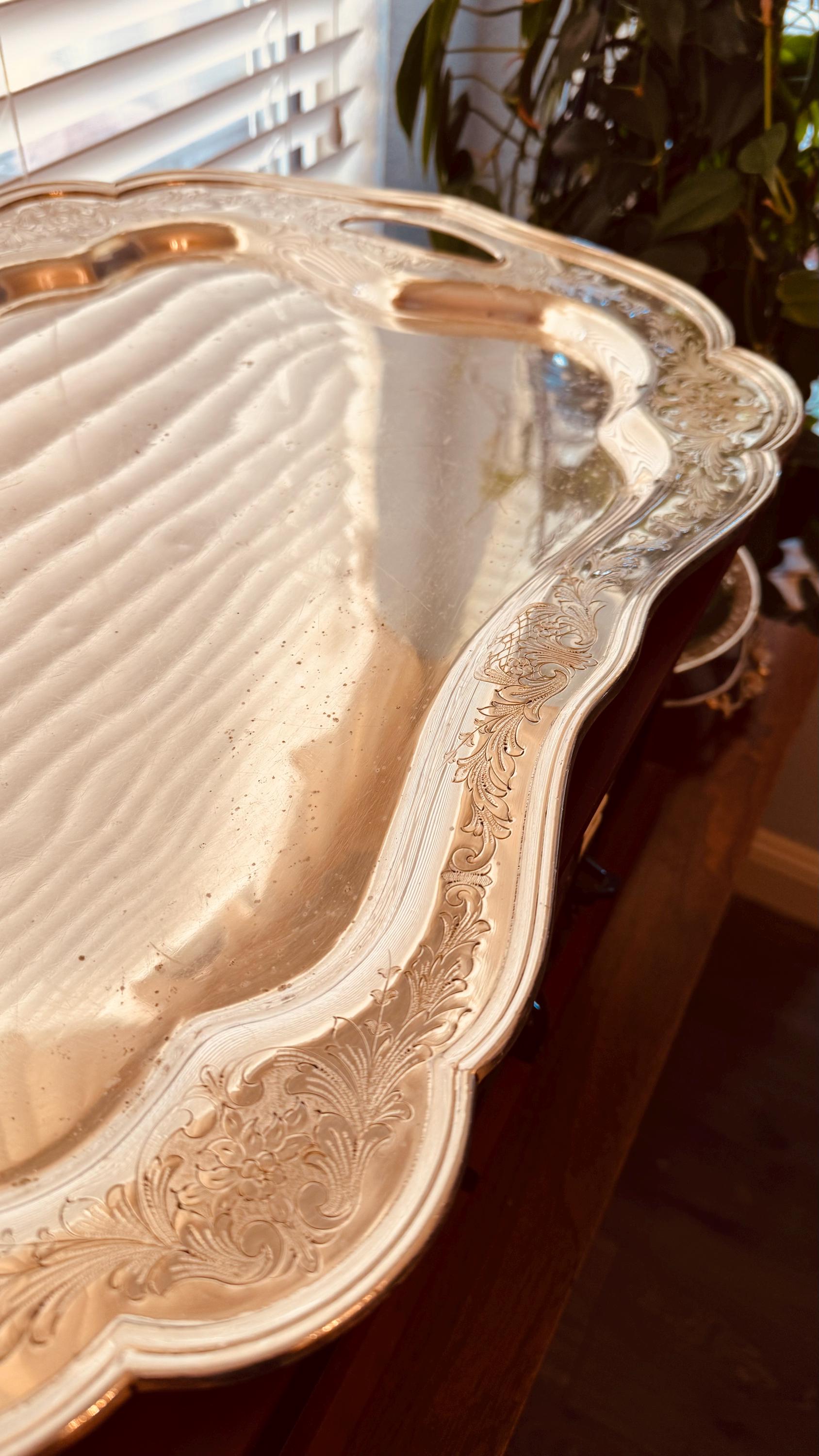 Rogers Bros Silver Tray - Etsy