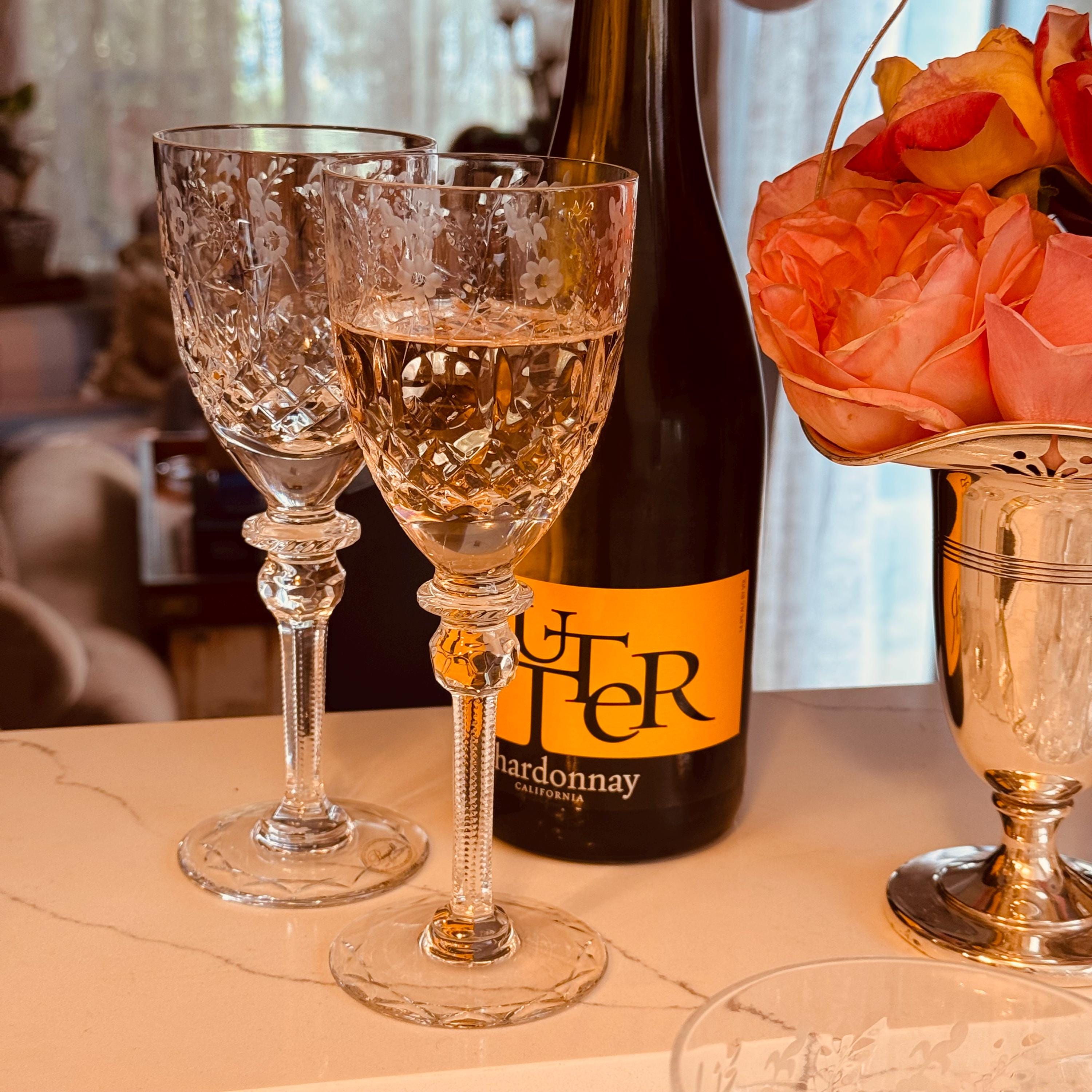 Vintage 1969 Wine Glass - Etsy