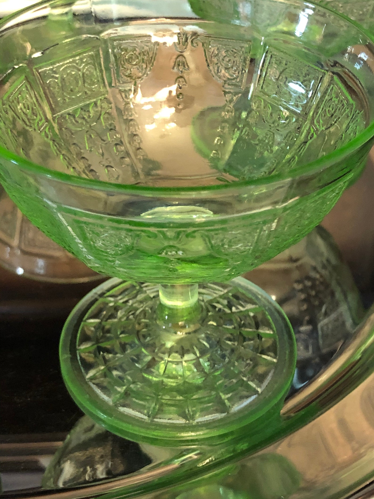 Anchor Hocking princess Green Set/5 Etsy