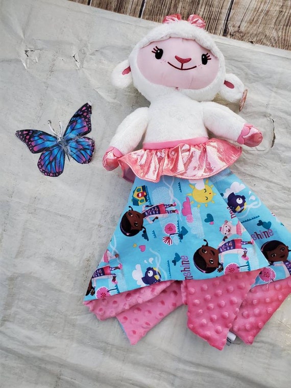 Doc Mcstuffins Lambie Plush Blanket With Doc Mcstuffins Cotton Etsy