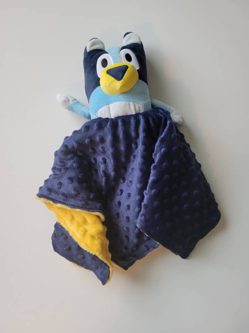 Lovey Bluey Stuffed Animal Plush Security Blanket for Babies & Etsy