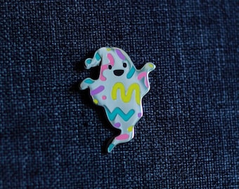 90’s Confetti Ghosty Enamel Pin