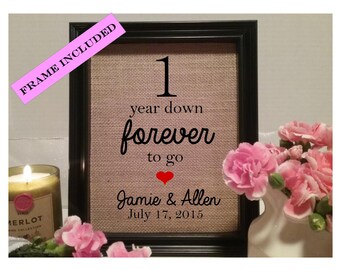 1st wedding anniversary etsy