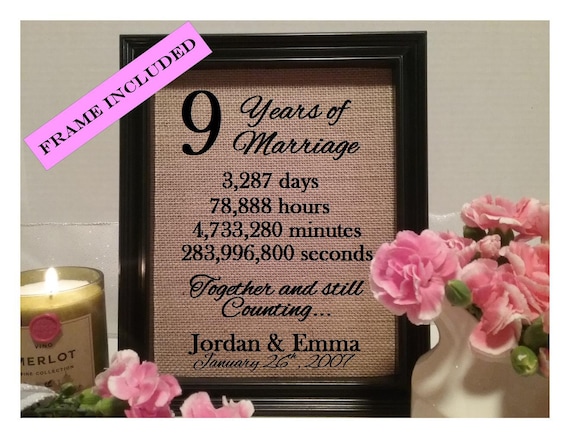 9 wedding anniversary wishes