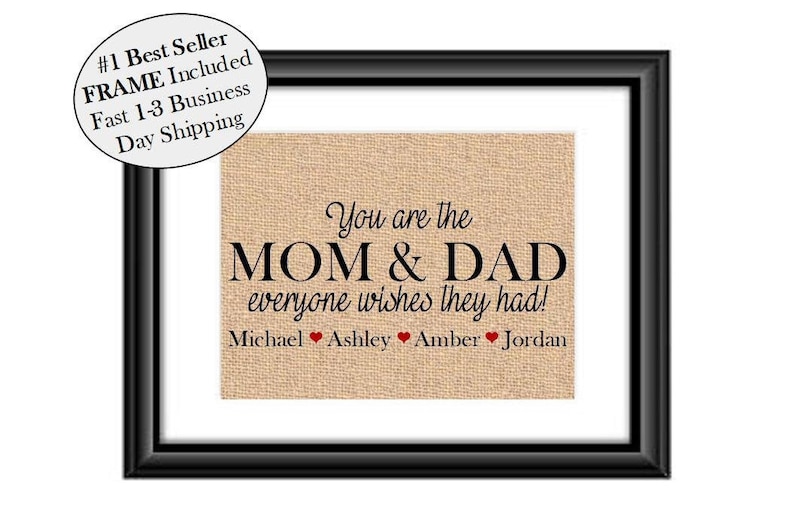Personalized Gift for Mom & Dad Christmas Gifts for Mom and  Etsy