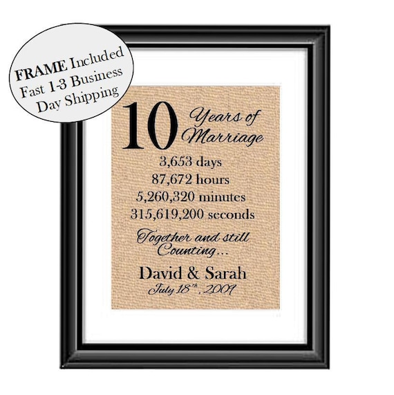 10 Years Wedding Anniversary Gift For Her, Wife Since 2009 10 Years Wedding Anniversary Gift For Her, Wife Since 2009