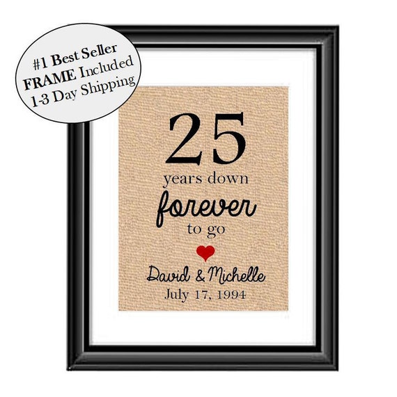 25 year wedding anniversary hotsell