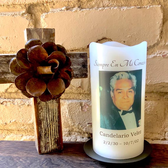 Personalized Spanish Memorial Candle - Thoughtful Gift for Remembering Loved Ones