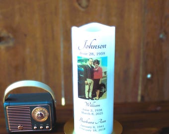 The Legacy Personalized Memorial Candle for Loss of Special Couple, Comforting Memorial Gift, Sympathy Gift, Bereavment Gift,