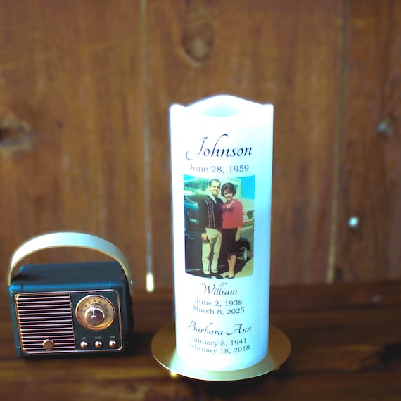 The Legacy Personalized Memorial Candle for Loss of Special Couple, Comforting Memorial Gift, Sympathy Gift, Bereavment Gift,