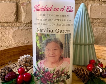 Navidad en Cielo Christmas Memorial Candle Gift