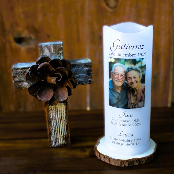 Spanish The Legacy Personalized Memorial Candle for Loss of Special Couple, Comforting Memorial Gift, Sympathy Gift, Bereavment Gift,