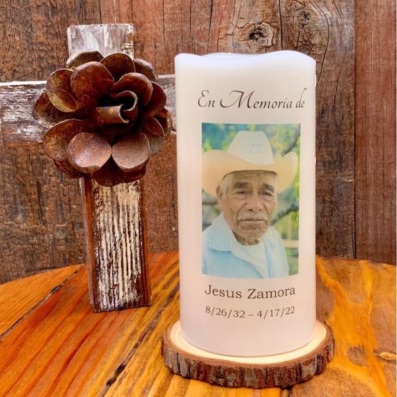 Personalized Spanish Memorial Candle - Thoughtful Gift for Remembering Loved Ones