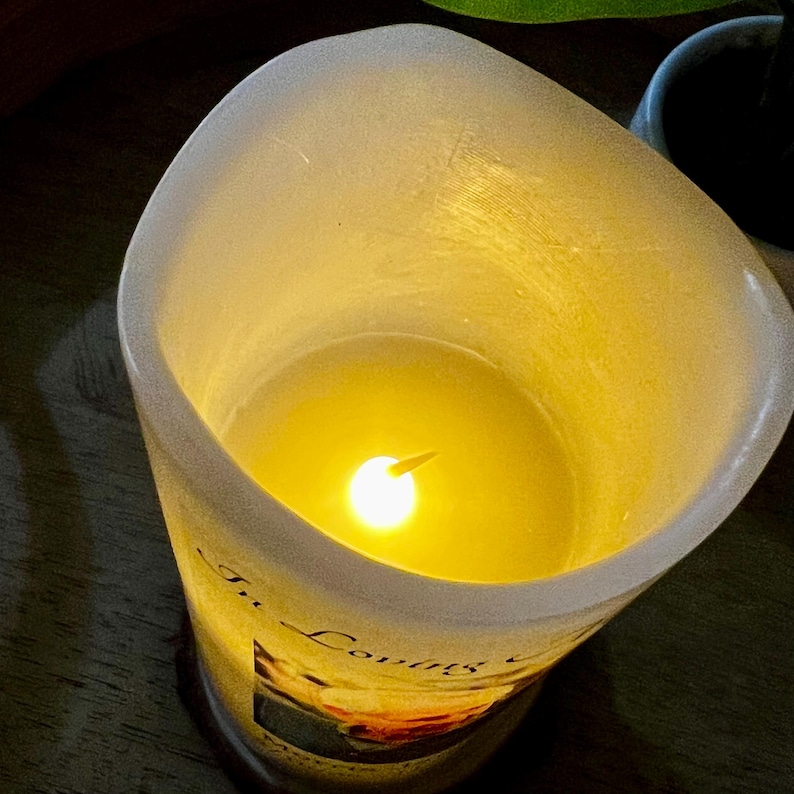 Personalized Memorial LED Candle with Photo – Custom Sympathy Remembrance Gifts bild 13