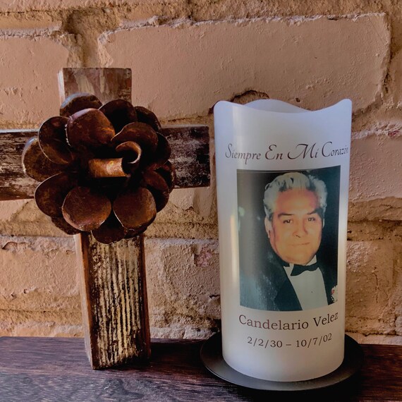 Personalized Spanish Memorial Candle - Thoughtful Gift for Remembering Loved Ones