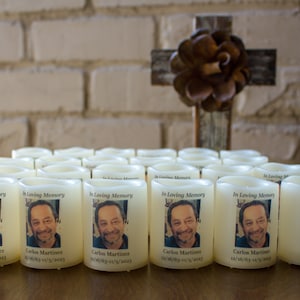 Personalized Memorial Mini Candle Funeral Favors For Loss Of Loved One image 4