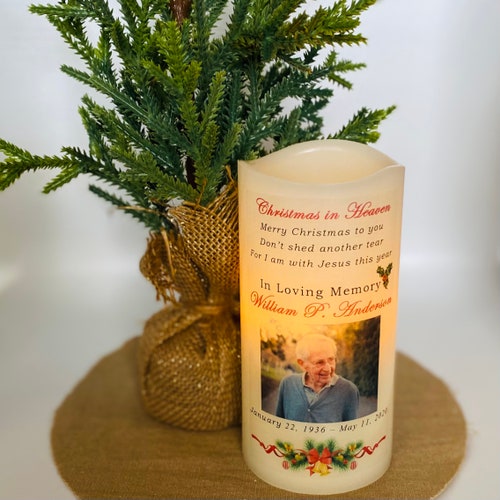 Custom Memorial Candle Holder Memorial Memorial Candle Etsy