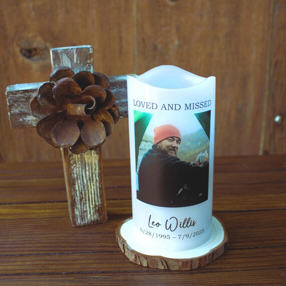 Personalized Memorial Candle, Comforting Memorial Gift, Sympathy Gift for Loss of Loved One Gift