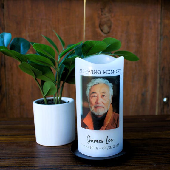 Personalized Memorial Candle, Comforting Memorial Gift, Sympathy Gift for Loss of Loved One Gift