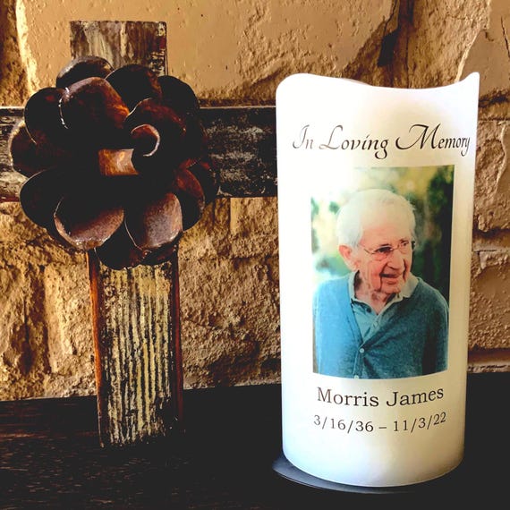 Personalized Memorial Candle, Comforting Memorial Gift, Sympathy Gift for Loss of Loved One Gift
