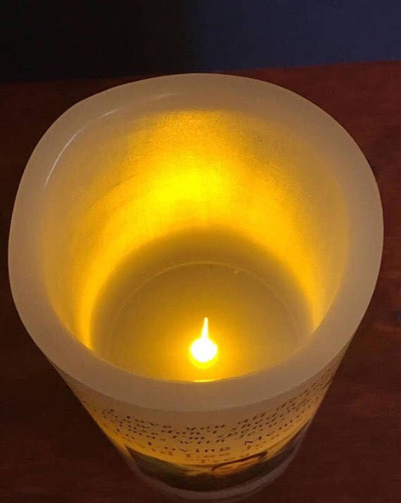 Spanish Christmas Memorial Candle Etsy