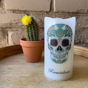Recuérdame Ofrenda Decor Dia de Los Muertos Decor Celebración de la Vida Vela Ofrenda Decor Alter Decor for Dia de Los Muertos