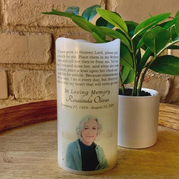 Personalized Memorial Candle, Comforting Memorial Gift, Sympathy Gift for Loss of Loved One