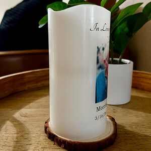 Personalized Memorial LED Candle with Photo – Custom Sympathy Remembrance Gifts bild 14