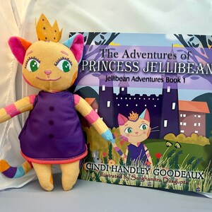 Plush Princess Jellibean Toy - 8 inch plush - Children’s Picture Book Character- Buy from Author - TOY ONLY - Book Sold Separately