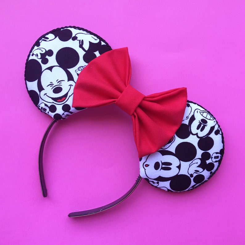 Mickey Mouse Ears Rock the Dots Mickey Face Ears Etsy