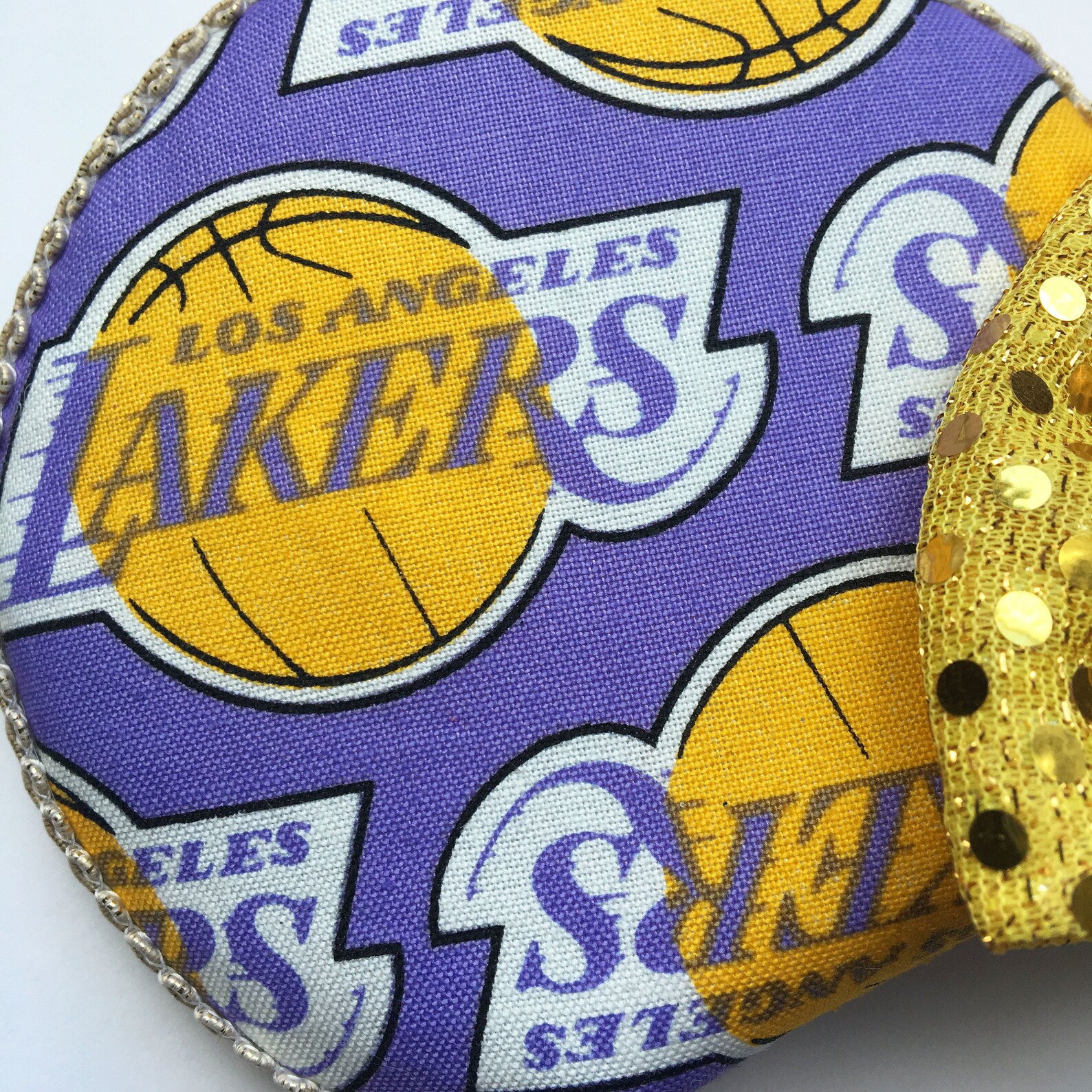 LA Lakers Mouse Ears Los Angeles Sports Team Ears Basketball Etsy