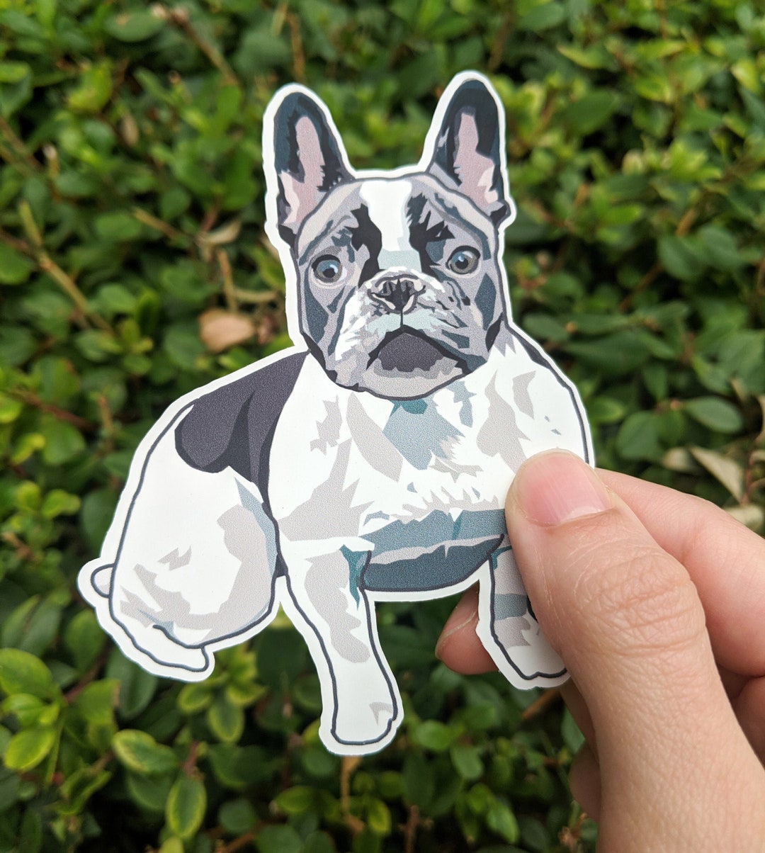 French Bulldog Stickers, Frenchie Dog Vinyl Matte Finish Stickers for ...