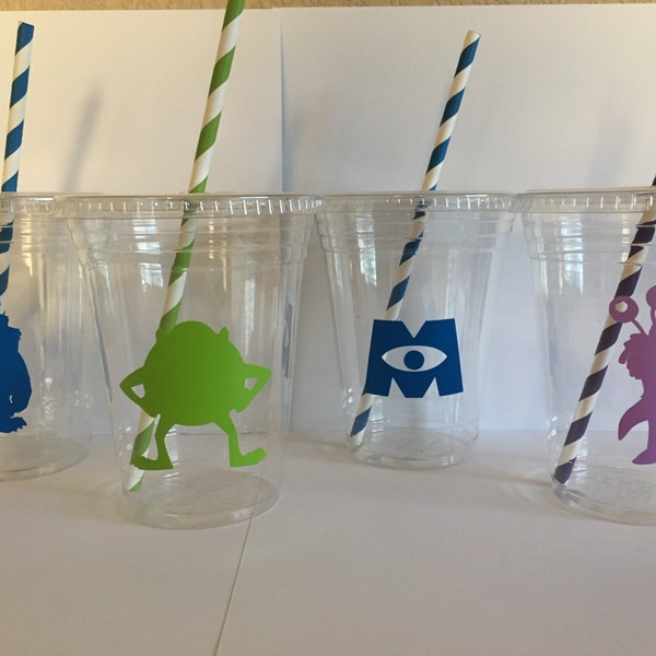 Monsters Cups, Monster Birthday Cups, Monster Birthday Cups, Monster University Inspired Party Supplies, Monster Party Cups,