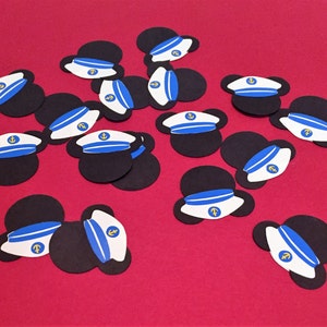 Mickey Mouse Sailor Confetti, Mickey Mouse Sailor Emblems, Sailor Confetti, Sailor Embellishments, Micky Mouse Sailor, Sailor Party,