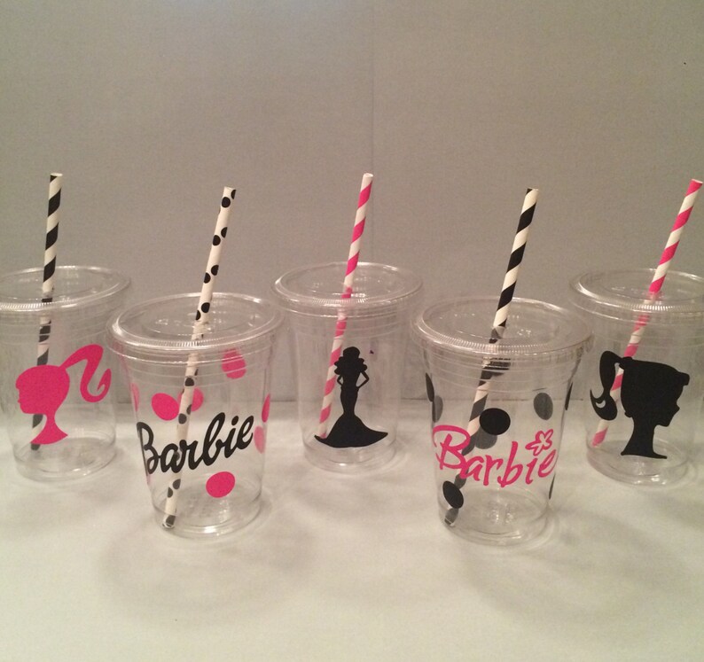 Barbie Cups Ken Party Cups Birthday Party Cups Barbie Party Etsy
