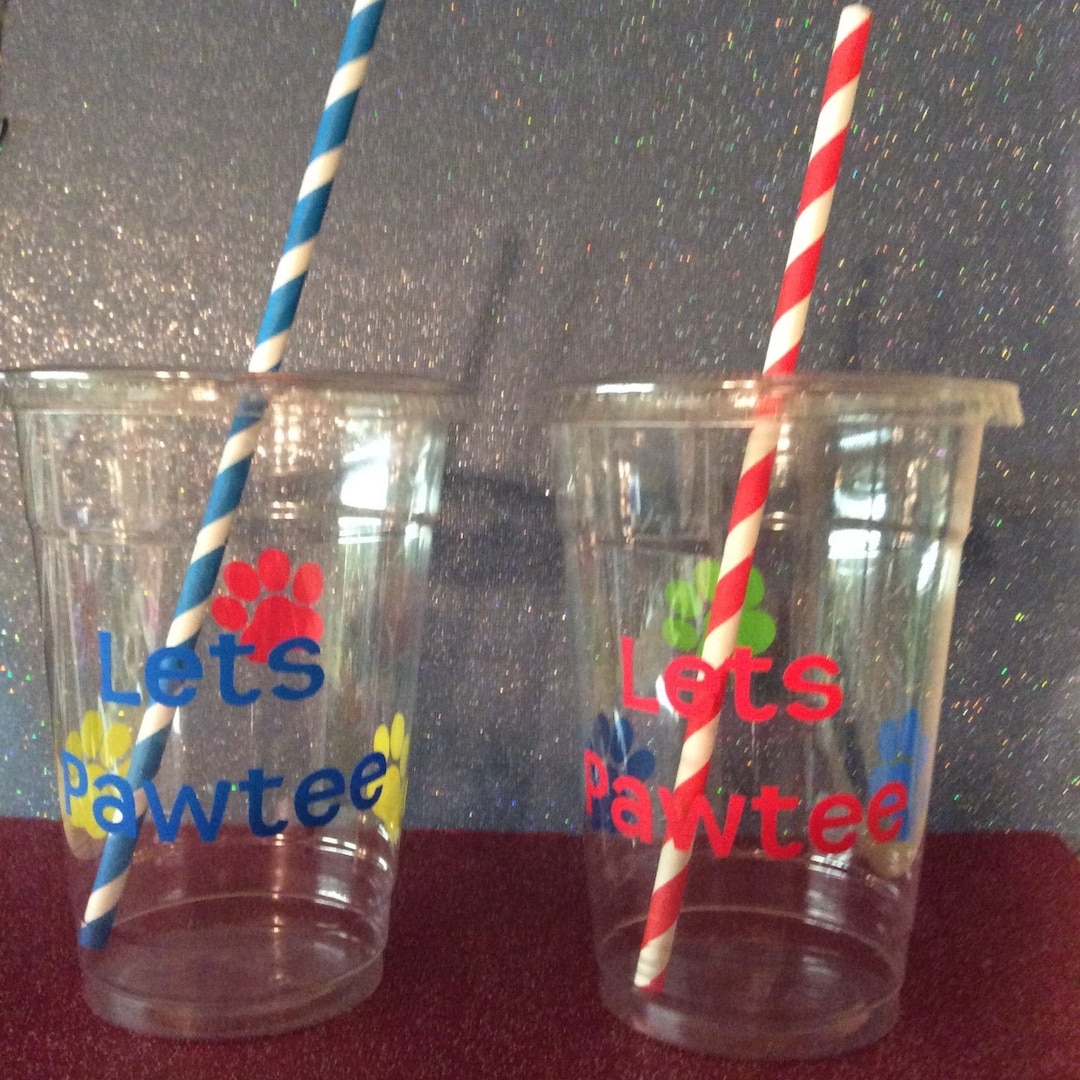 Puppy Party Cups, Puppy Birthday Cups, Puppy Party Cups, Puppy Cup