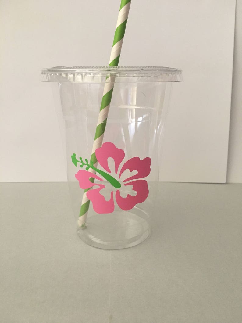 Hawaiian Luau Party Cups