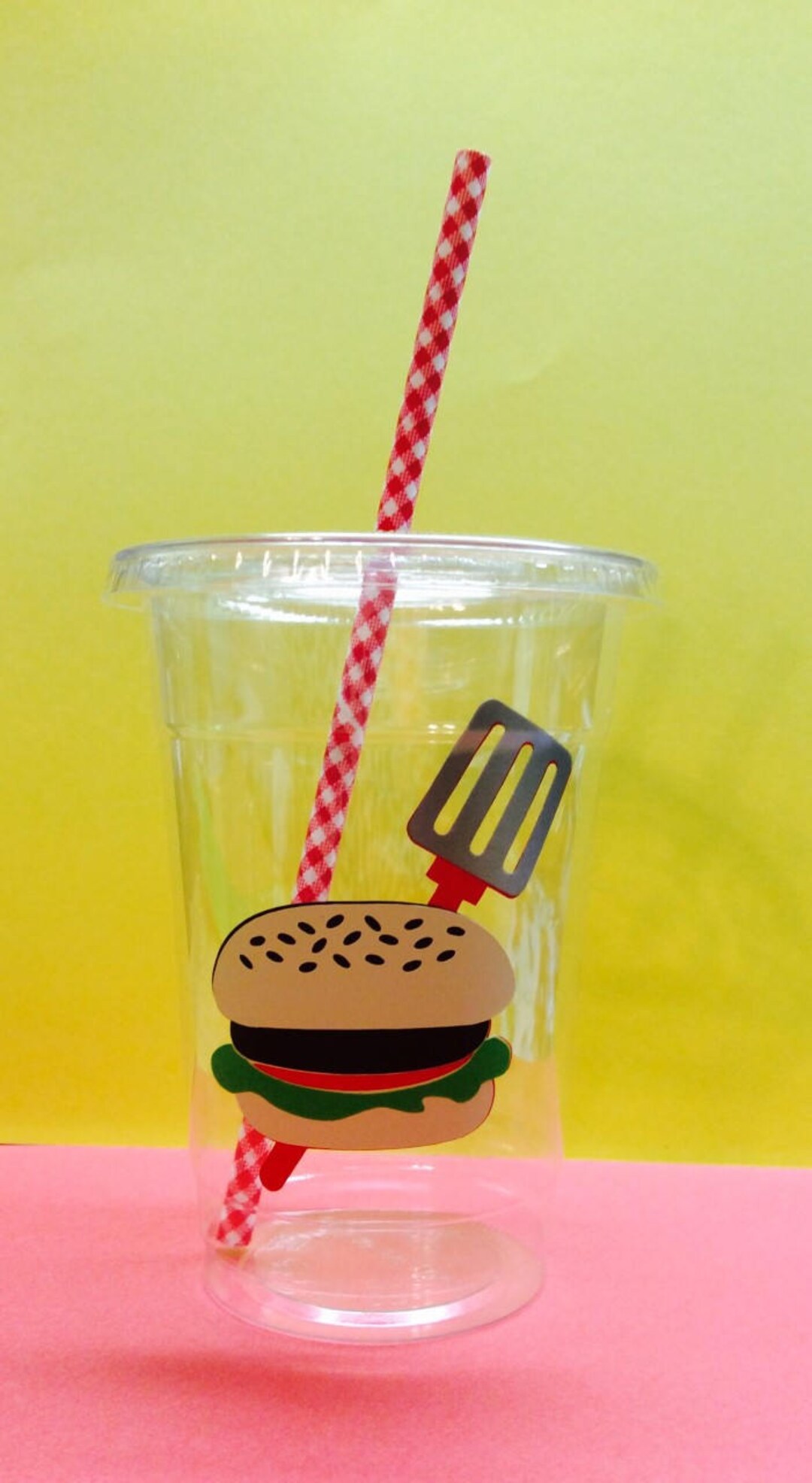 BBQ Party Cups, BBQ Cups, Outdoor Party Cups, Hamburger Cup, Summer