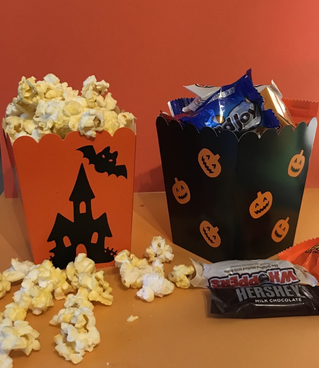 Halloween Popcorn Boxes Halloween Party Popcorn Boxes - Etsy