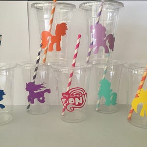 Pony Party Cups, Pony Birthday Party Cups, Pony Birthday Party, Kids Pony Birthday Party Cups