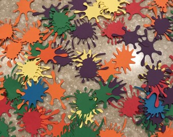 Paint Splatter Confetti, Paint Splatter Birthday Party, Paint Splatter Embellishments, Paint Splatter Party. Baby Shower,