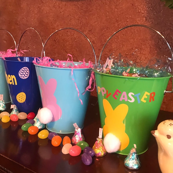 Easter Baskets, Easter Buckets, Easter Mini Buckets, Easter Decorations, Spring Colors, Easter Eggs, Easter Candy, Easter Sunday