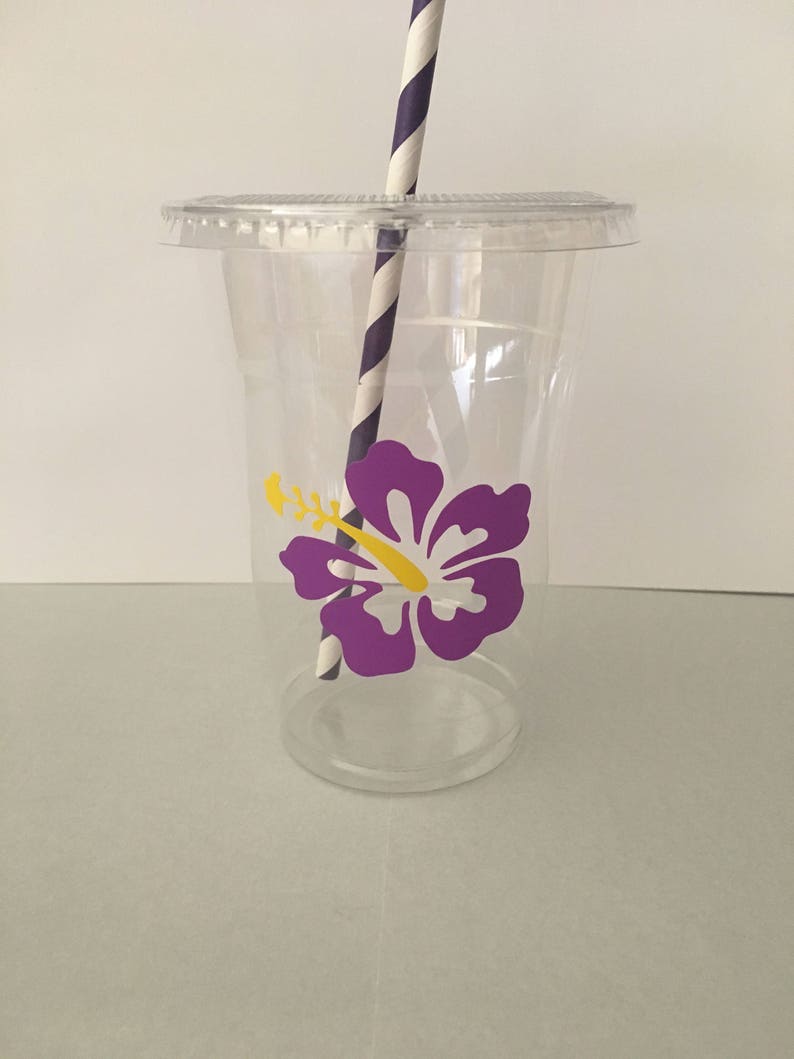 Hawaiian Luau Party Cups