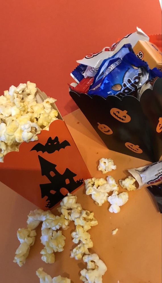 100 Stück Halloween Popcorn Boxen – Gruselige Snack-Behälter Für Süßigkeiten & Kekse