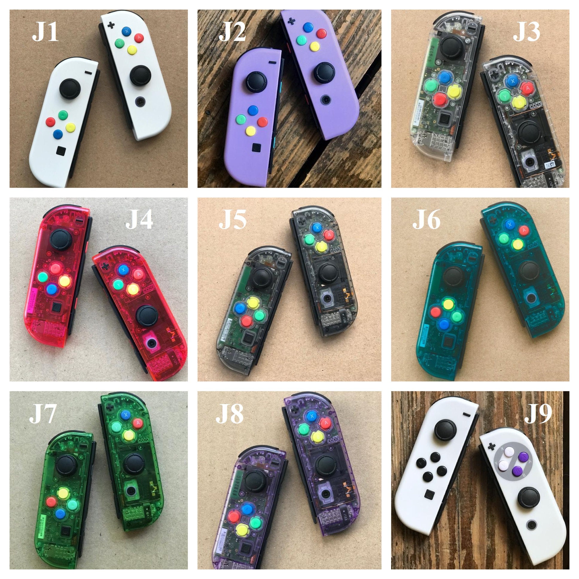 Custom Made Nintendo Switch JoyCons Upgrade YOUR JoyCons Etsy