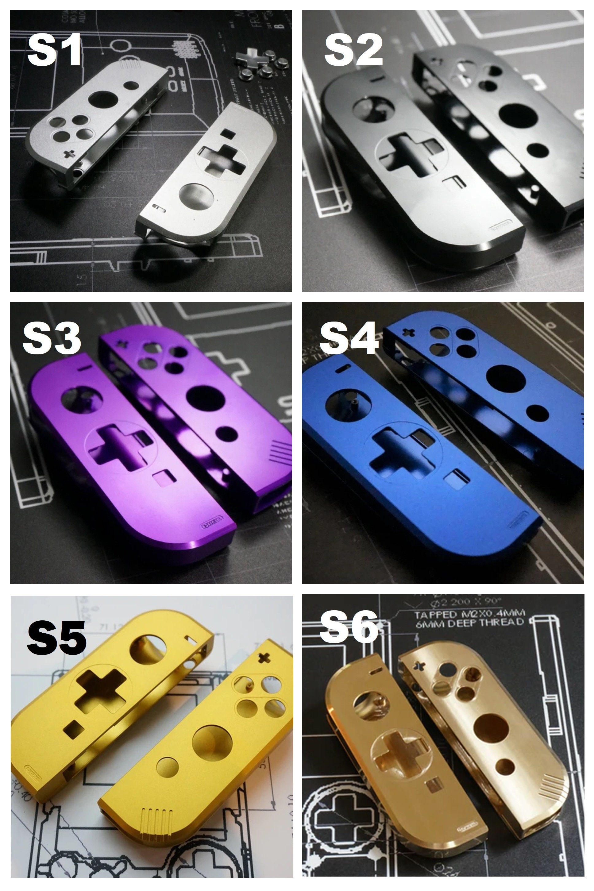 Nintendo Switch Joycon CNC Machined Housings