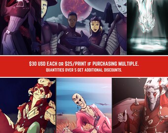 12&quot;x18&quot; Fine Art Prints - Rebels, Inquisitor, Temple Guard, and More